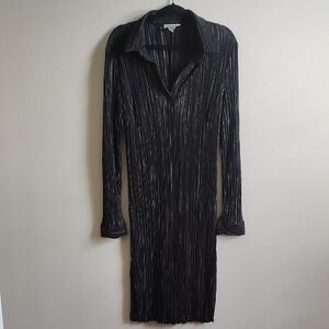 Janette Plus Black Long Sleeve Dress